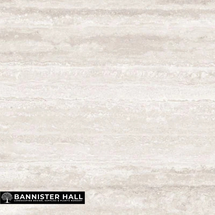 Grand Travertine Silver Porcelain Paving | 1200 x 600 x 20mm