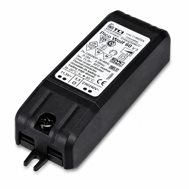 12V 60W Transformer with BS Pug