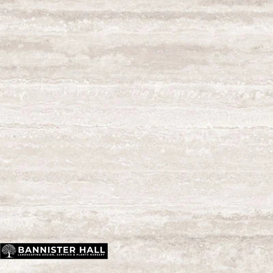 Grand Travertine Silver Porcelain Paving | 1200 x 600 x 20mm