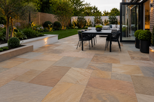 Raj Blend Sandstone Paving | 900x600x22mm Calibrated