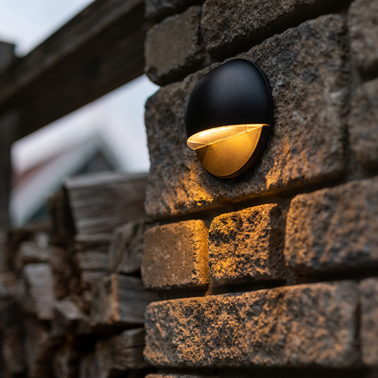 Vidar 1W Black Wall Light LUDECO